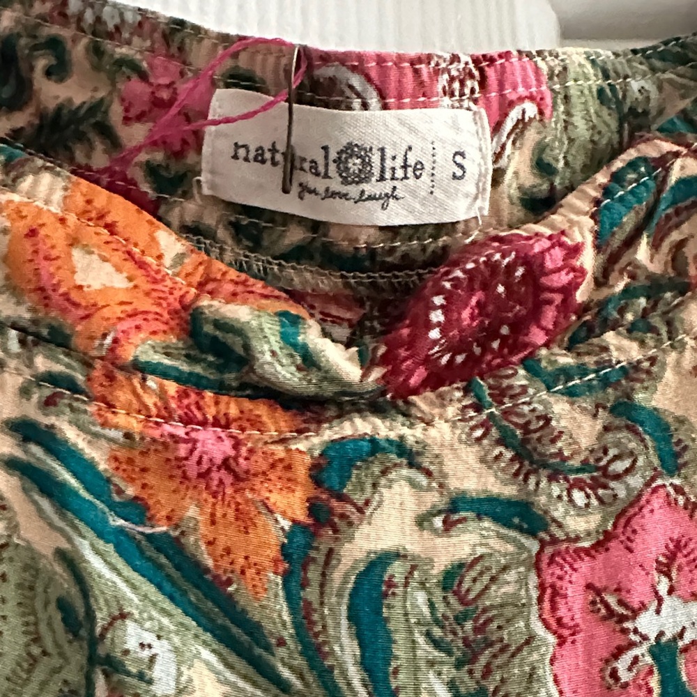 NATURAL LIFE Berkley Maxi Dress Pink Floral Women’s Small Casual Boho Flowy - Picture 4 of 8